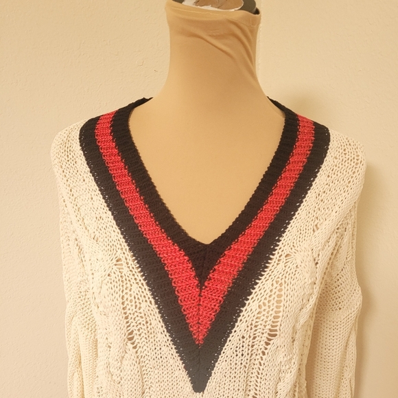 Rag and Bone Deep V Neck School Sweater - Picture 3 of 6